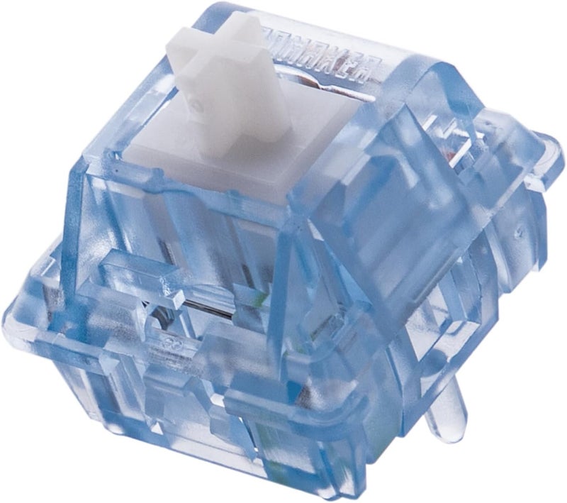 EPOMAKER Mechanical Switches Set for Mechanical Gaming Keyboard, 100 Pieces, Pre-Lubed Switch, Linear/Tactile/Clicky, 5-Pin Creamy Switch with MX Keycaps (Aqua(Clicky)) - Image 1